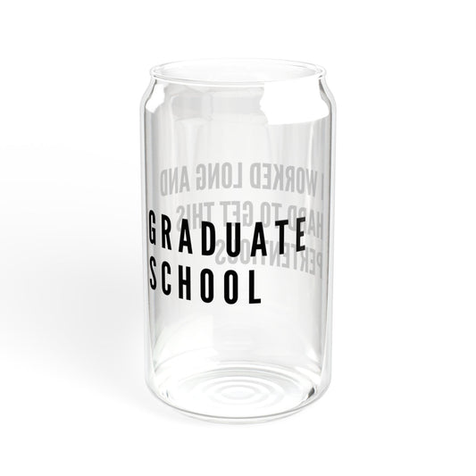 Graduate School Sipper Glass, 16oz