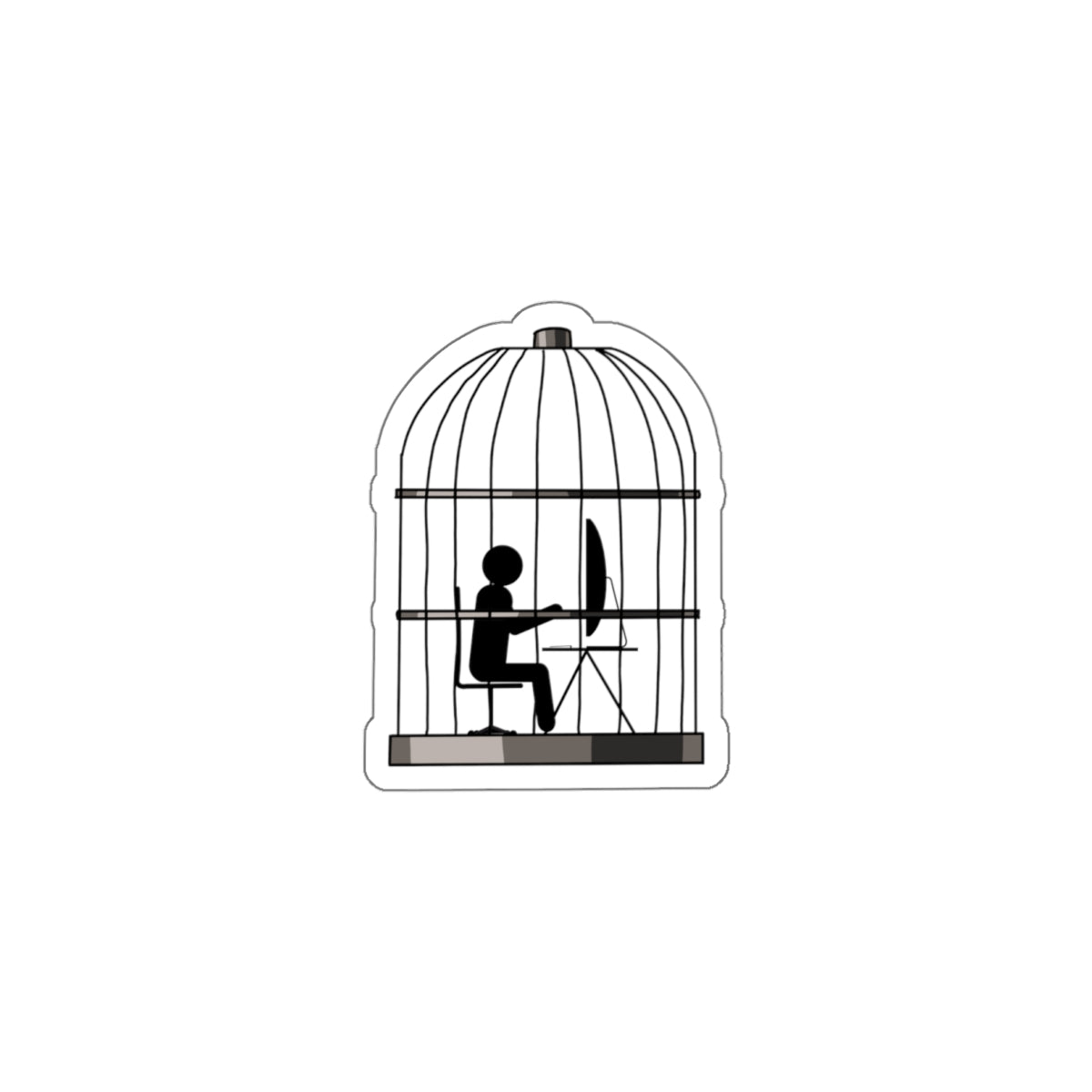 Iron Cage Kiss-Cut Stickers