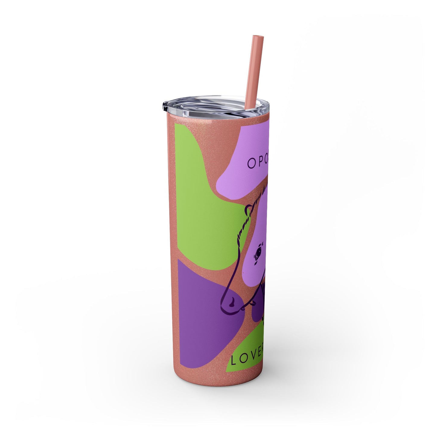 Opossum Club Tumbler with Straw, 20oz