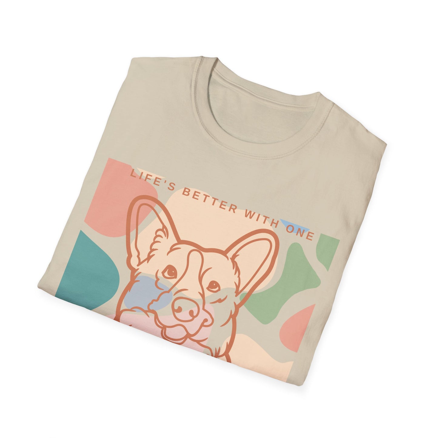 Cute Corgi Unisex Softstyle T-Shirt