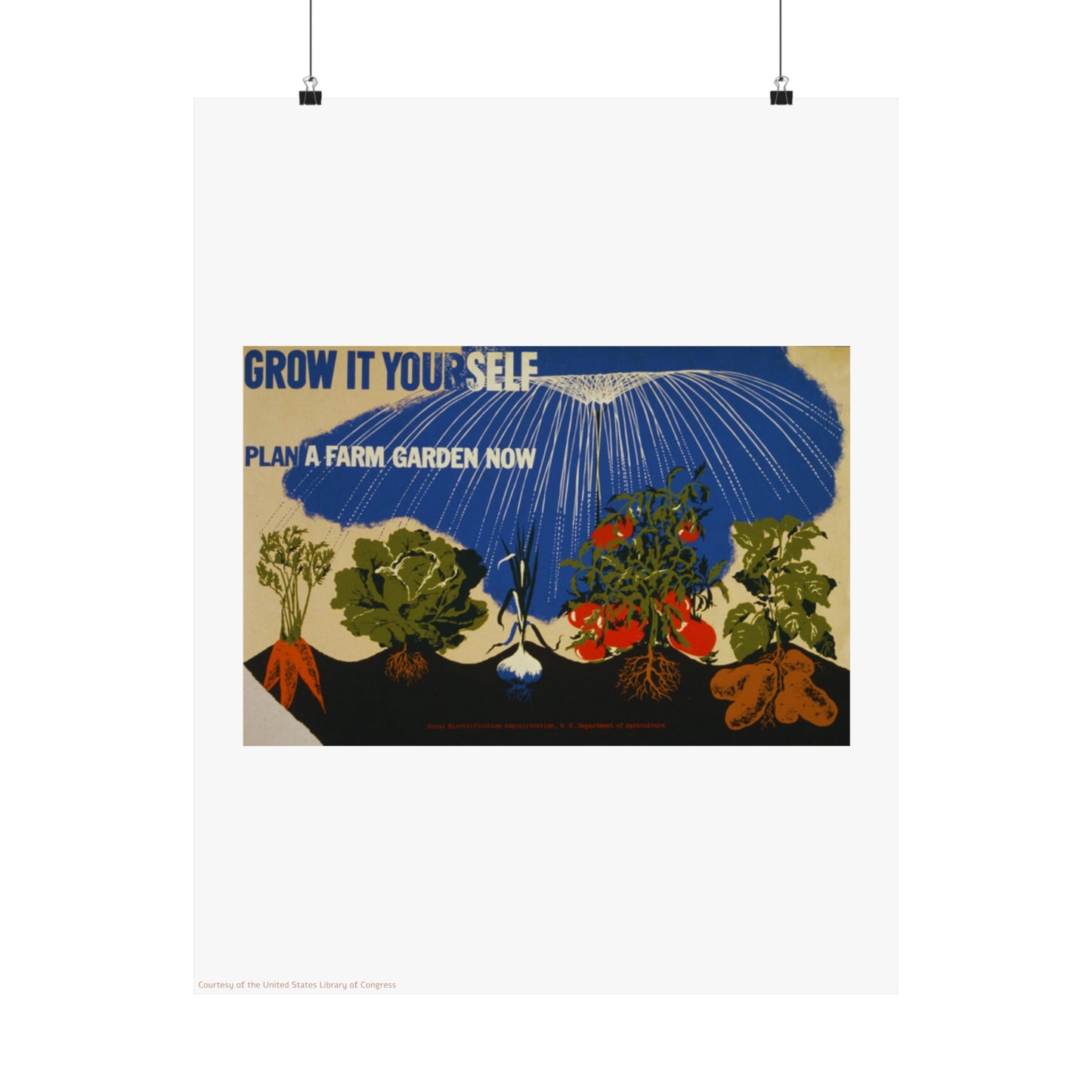 Garden Illustration Vertical Poster