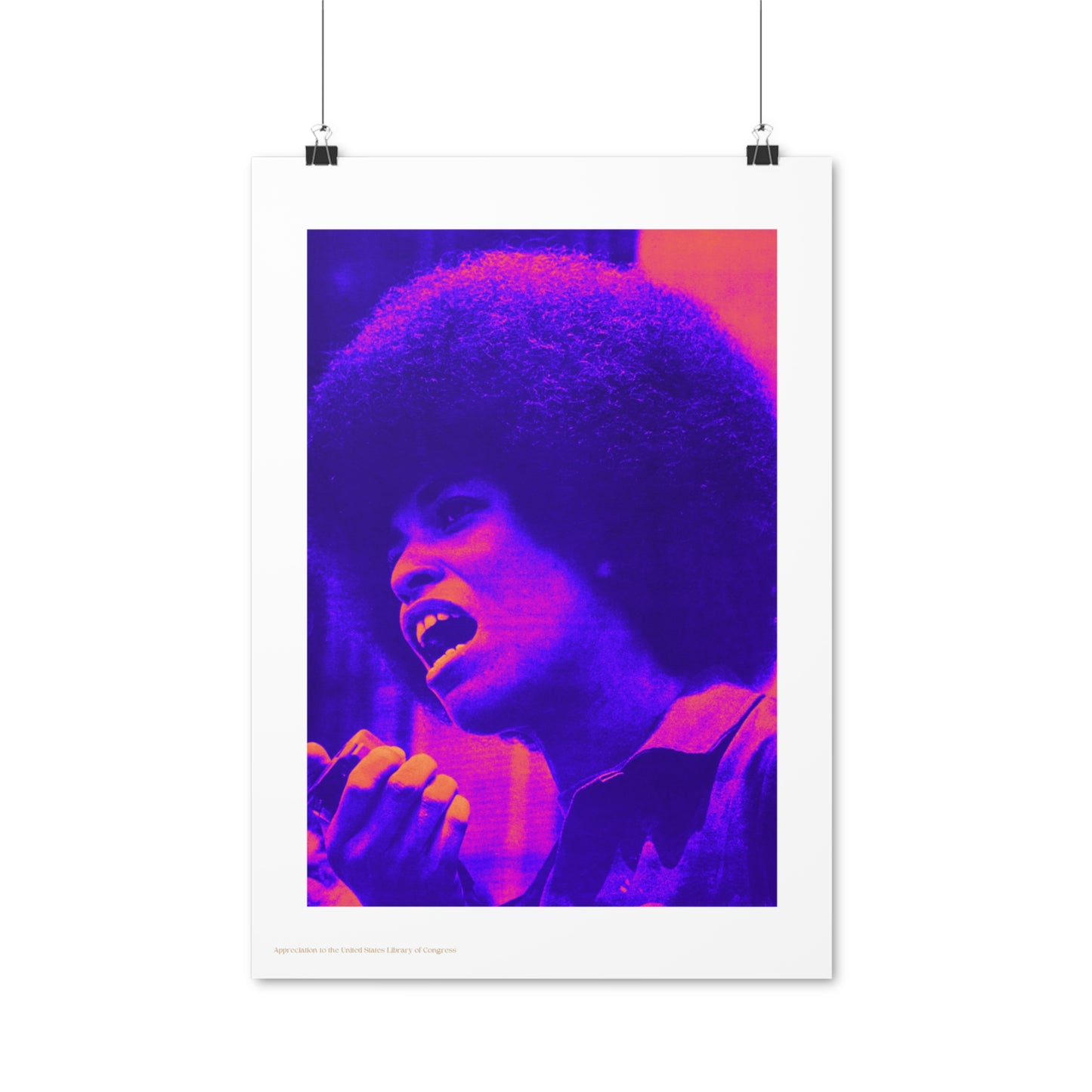 Angela Davis Black Panther Party Vertical Poster EU