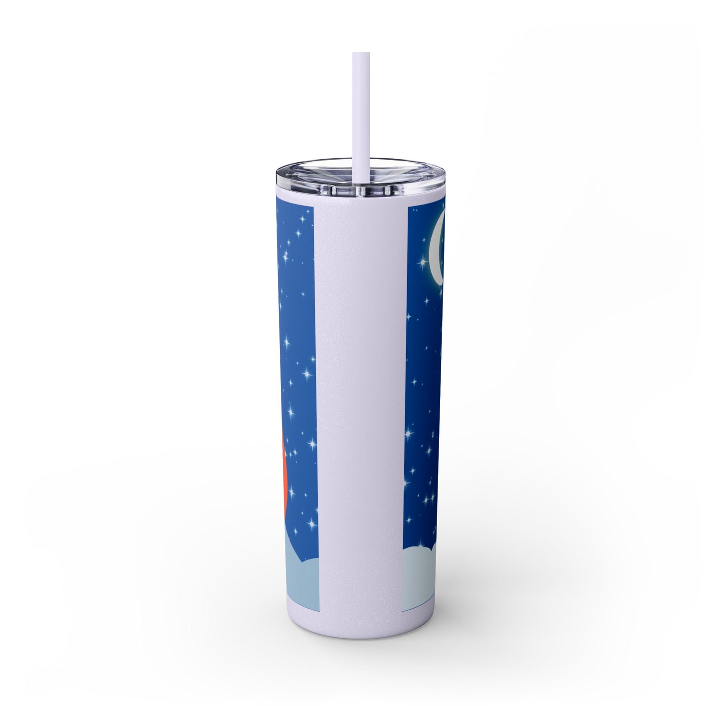 Snow Jumping Fox Tumbler with Straw, 20oz