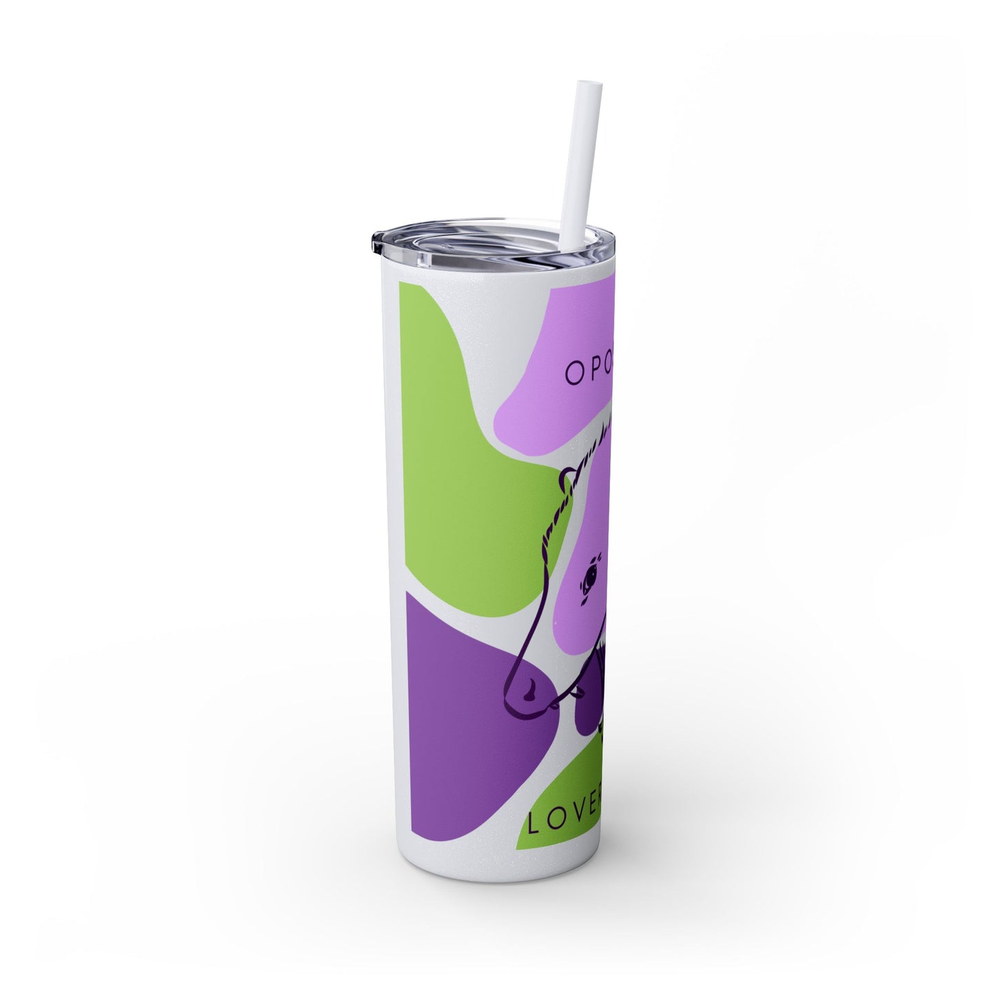 Opossum Club Tumbler with Straw, 20oz