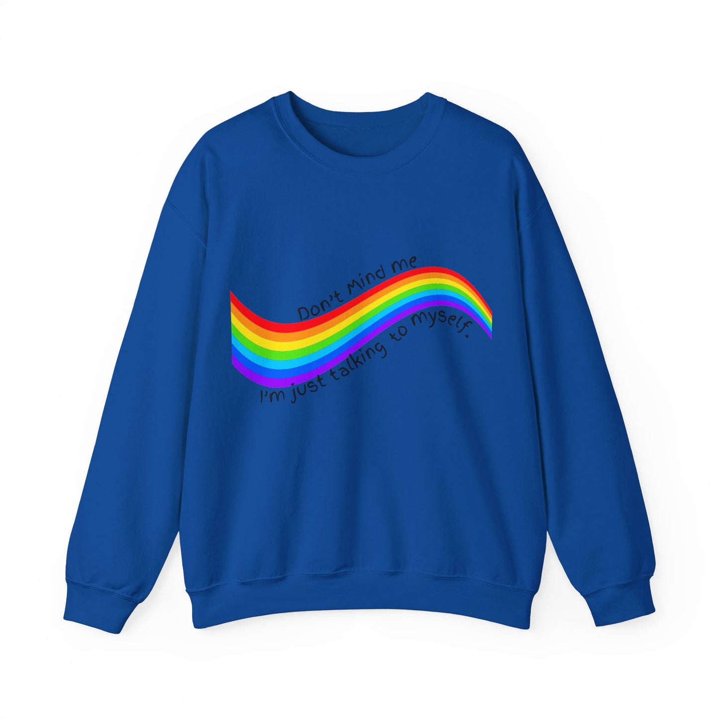 Talking to Myself Rainbow Unisex Heavy Blend™ Crewneck Sweatshirt EU