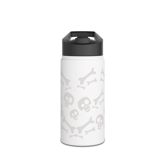 Skull and Bones Stainless Steel Water Bottle, Standard Lid