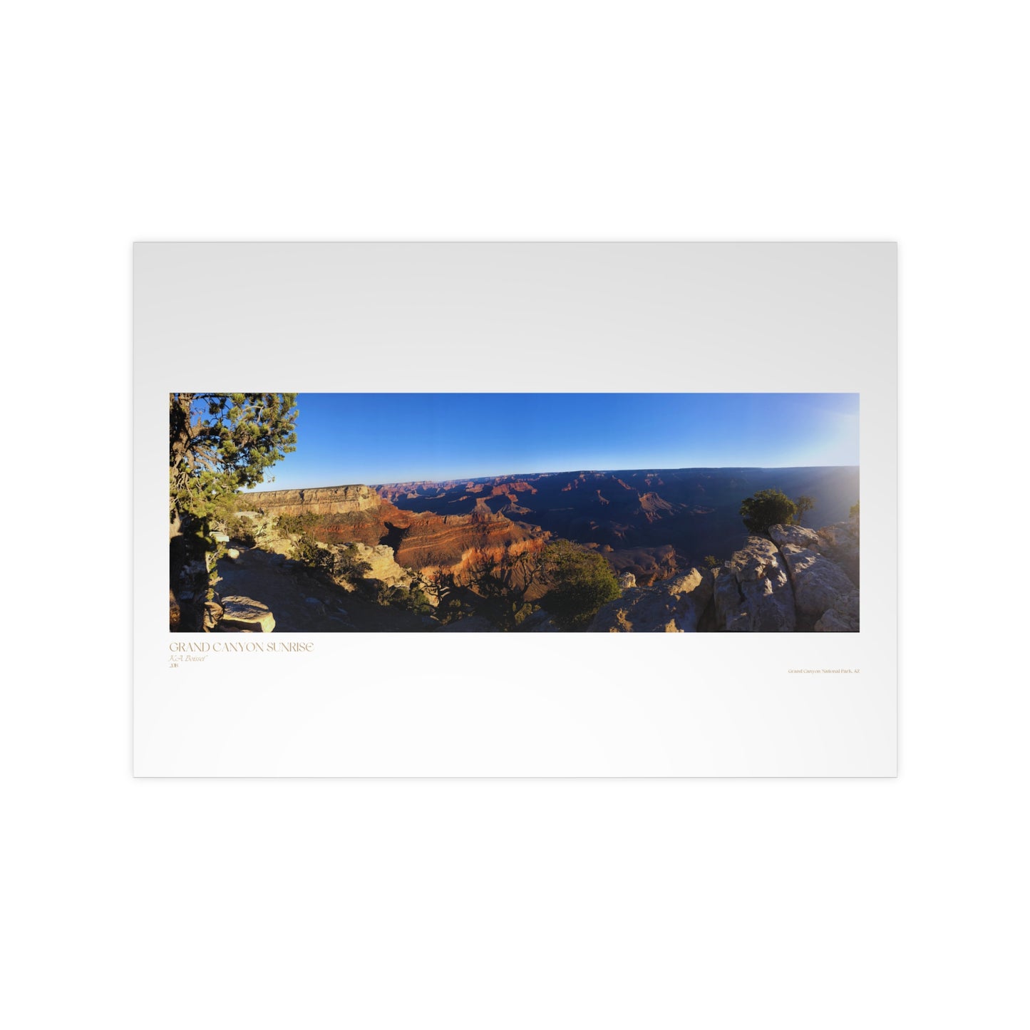 Grand Canyon Sunrise Matte Photograph Horizontal Posters EU