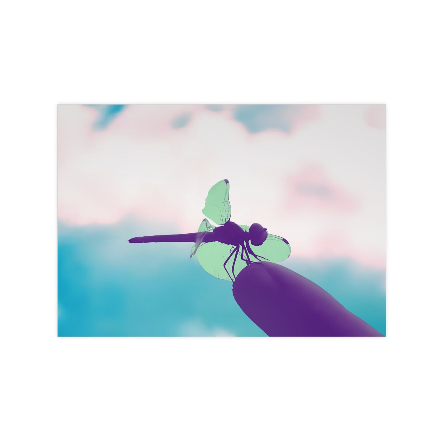 Dragonfly Dreamy Matte Photograph Horizontal Posters EU