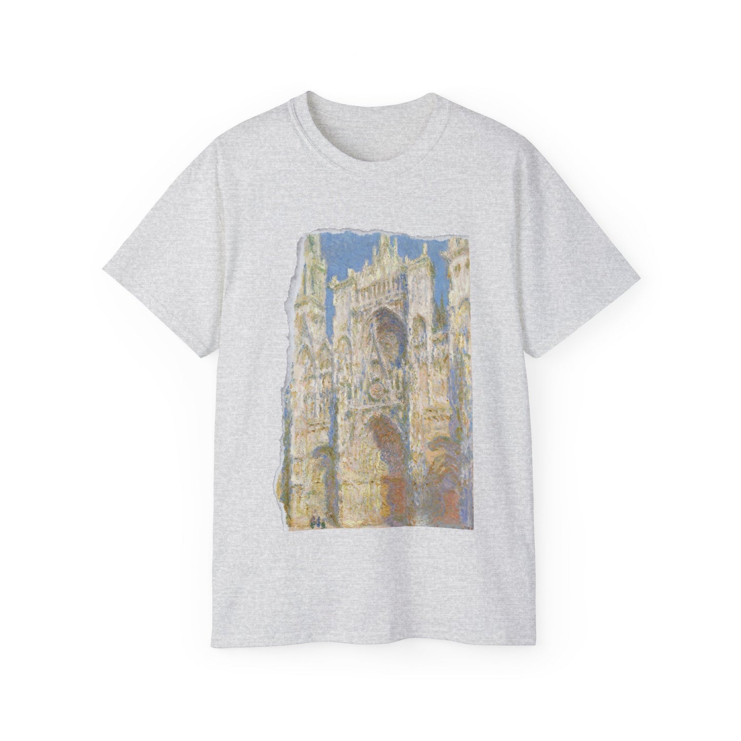 Camiseta de algodón ultradelgada de Claude Monet, catedral de Rouen, el portal al sol, 1894