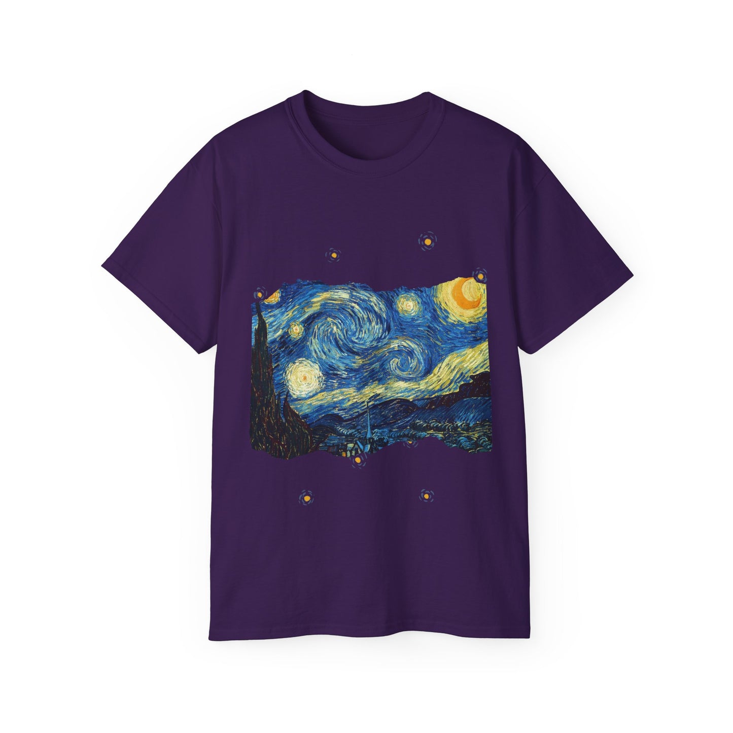 Camiseta de algodón ultradelgada de Vincent Van Gogh, La noche estrellada, 1889, UE