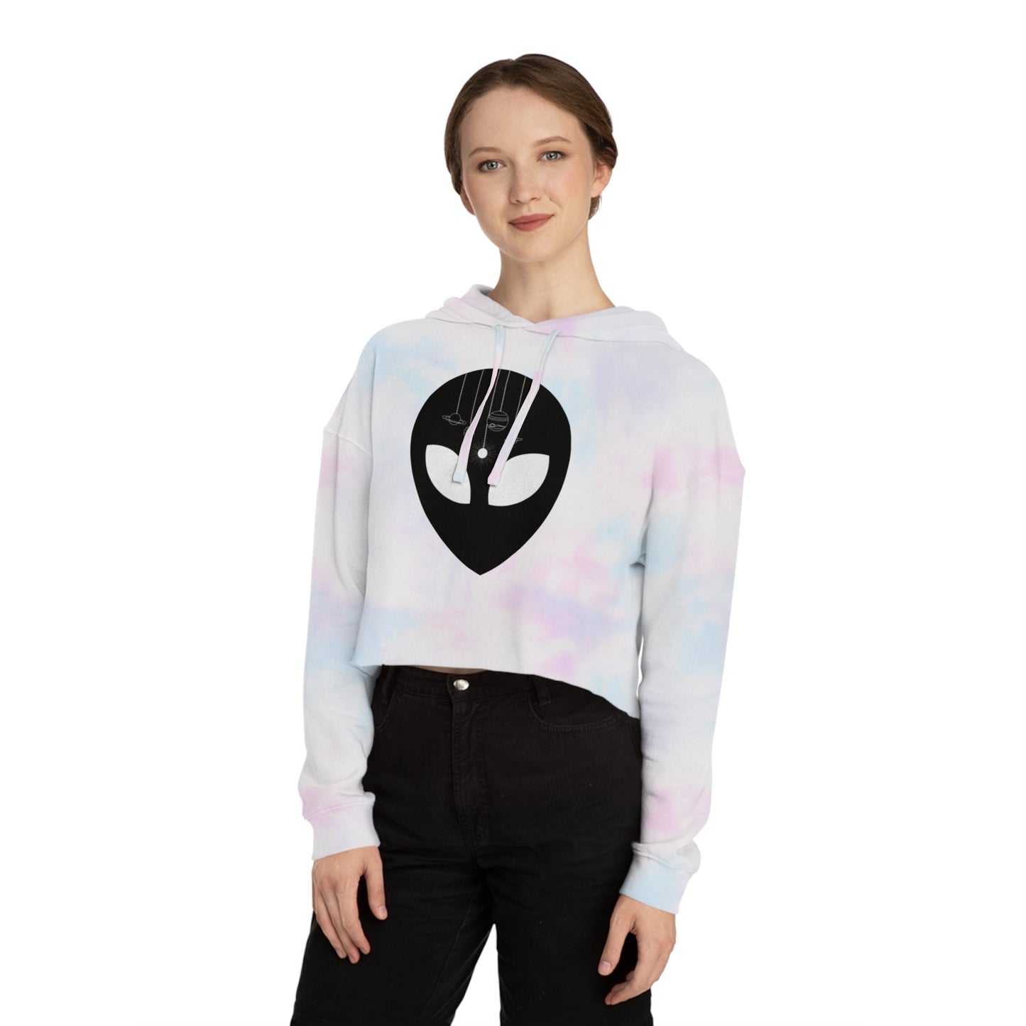 Alien Universe Crop Hoodie