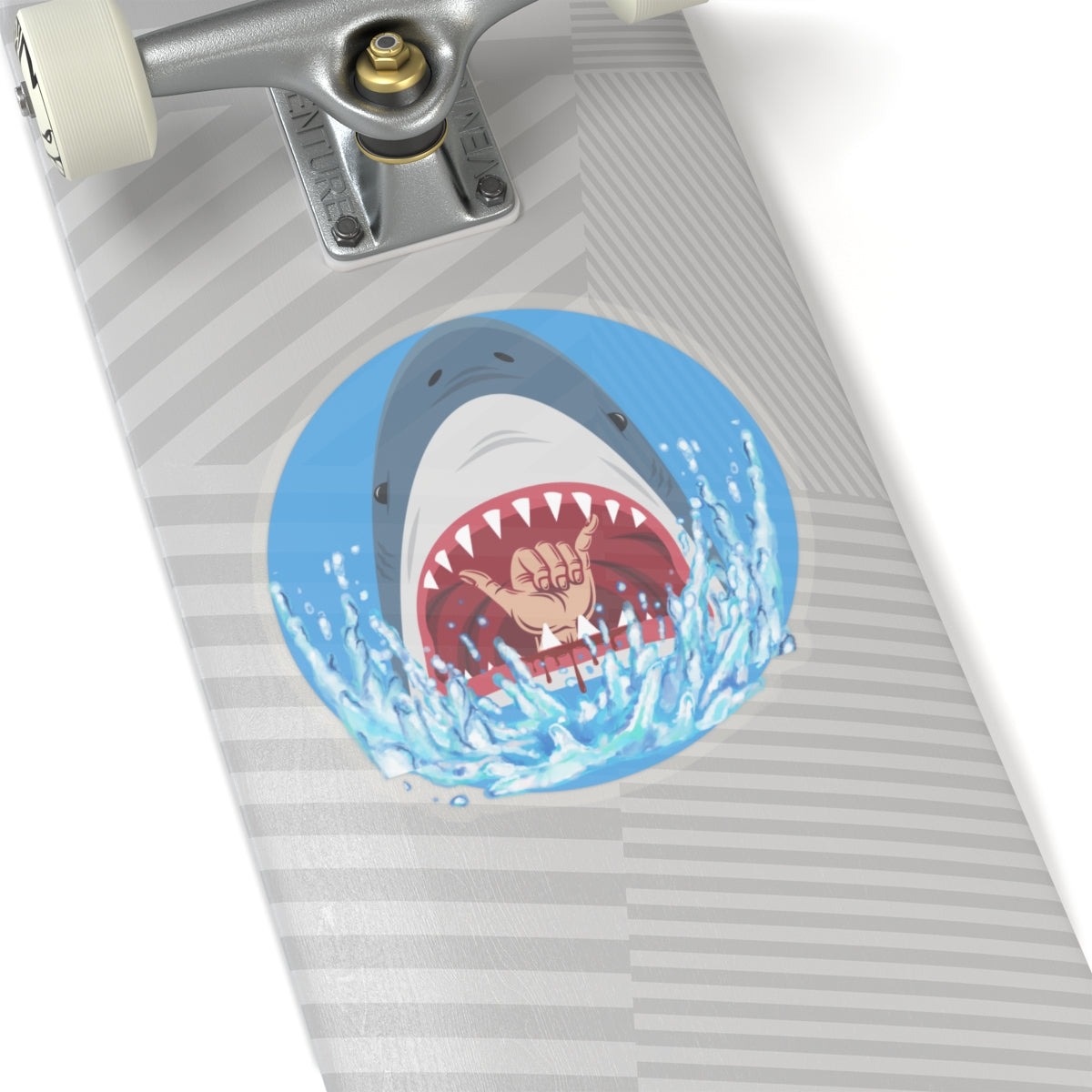 Surfin' Shark Kiss-Cut Stickers