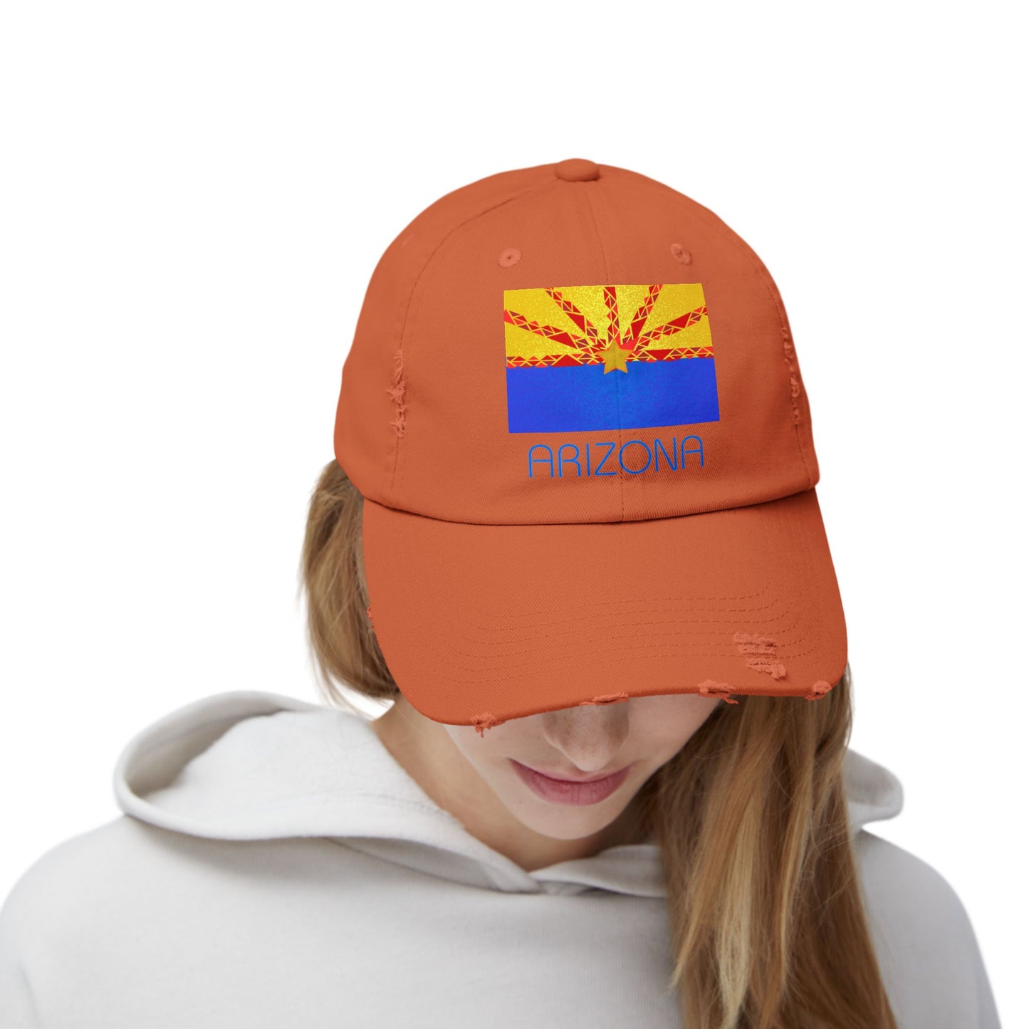 Modern Arizona Unisex Distressed Cap