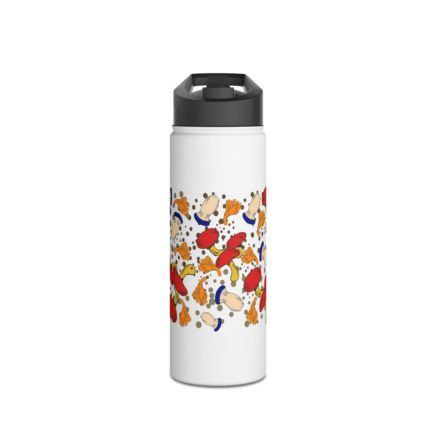 Mushrooms Stainless Steel Water Bottle, Standard Lid