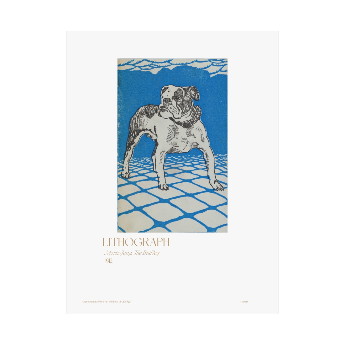 Moriz Jung, The Bulldog 1912 Vertical Poster