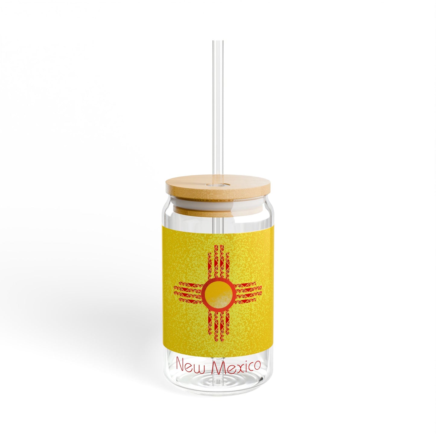 Modern New Mexico Sipper Glass, 16oz