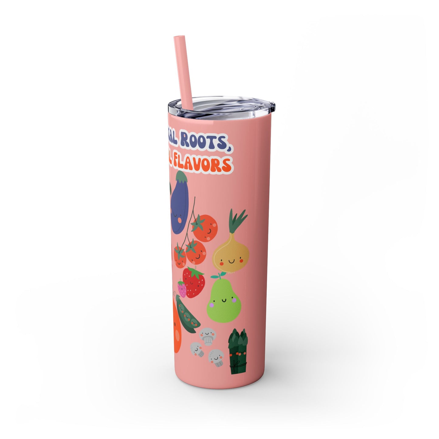 Vaso con pajita, 20 oz, raíces locales y sabores locales 