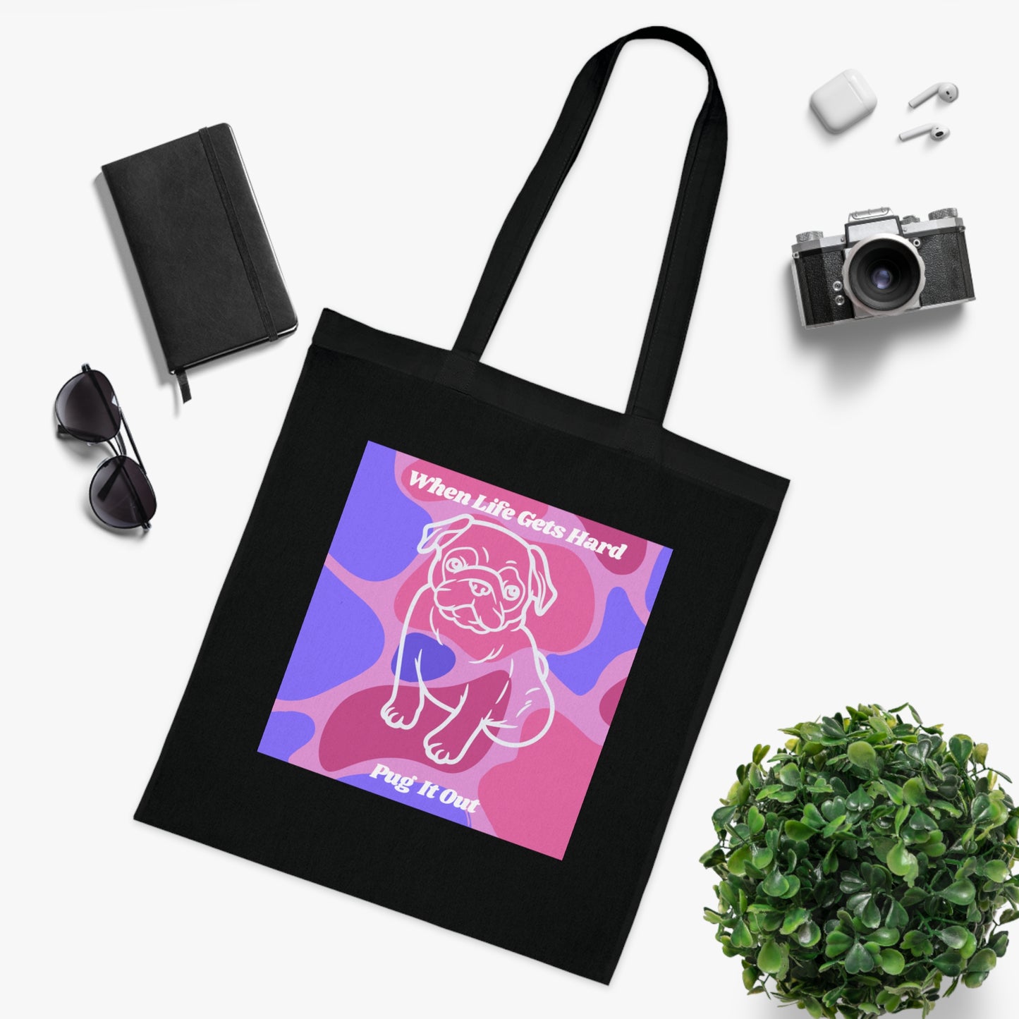 Charming Pug Tote Bag EU