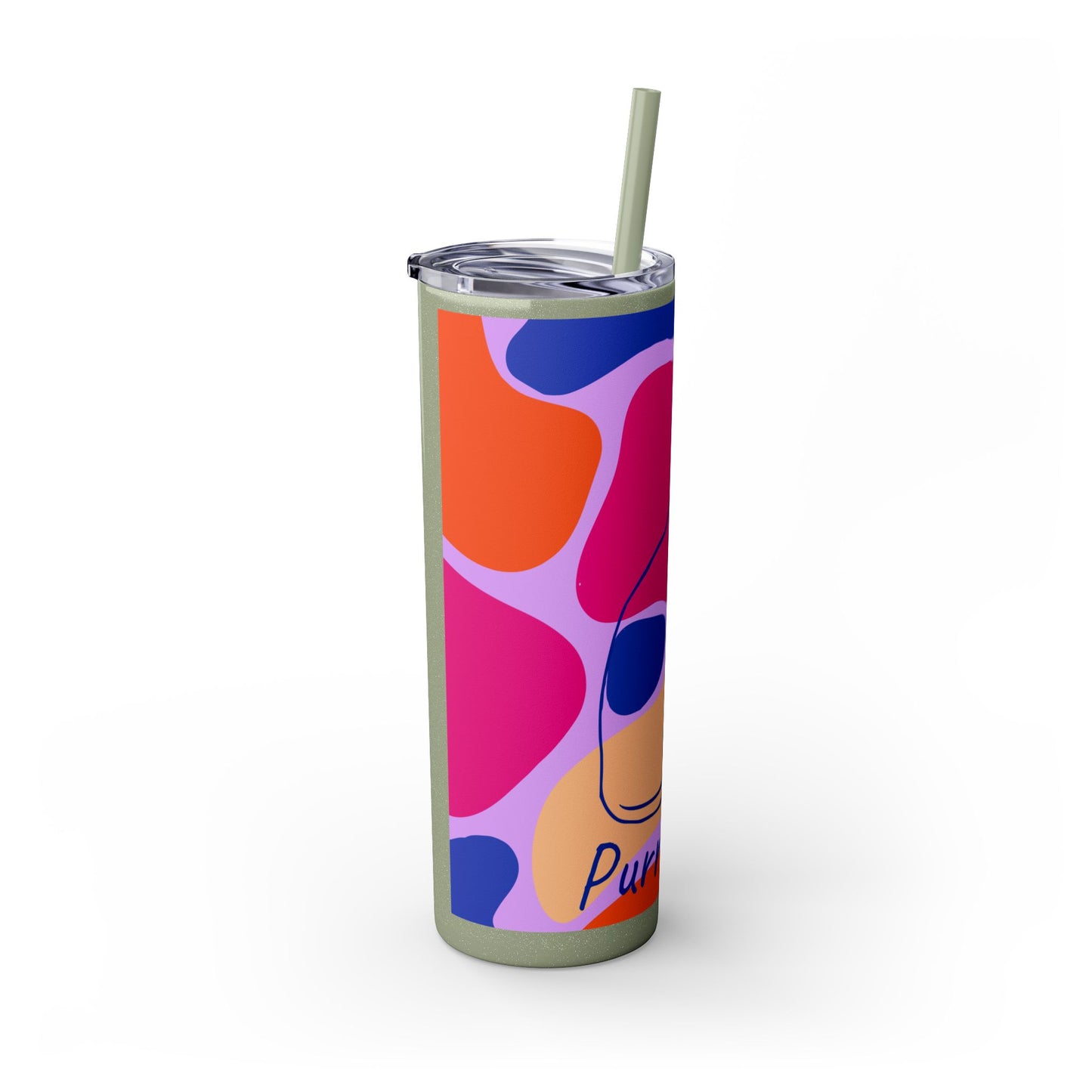 Purr-haps Cat Tumbler with Straw, 20oz