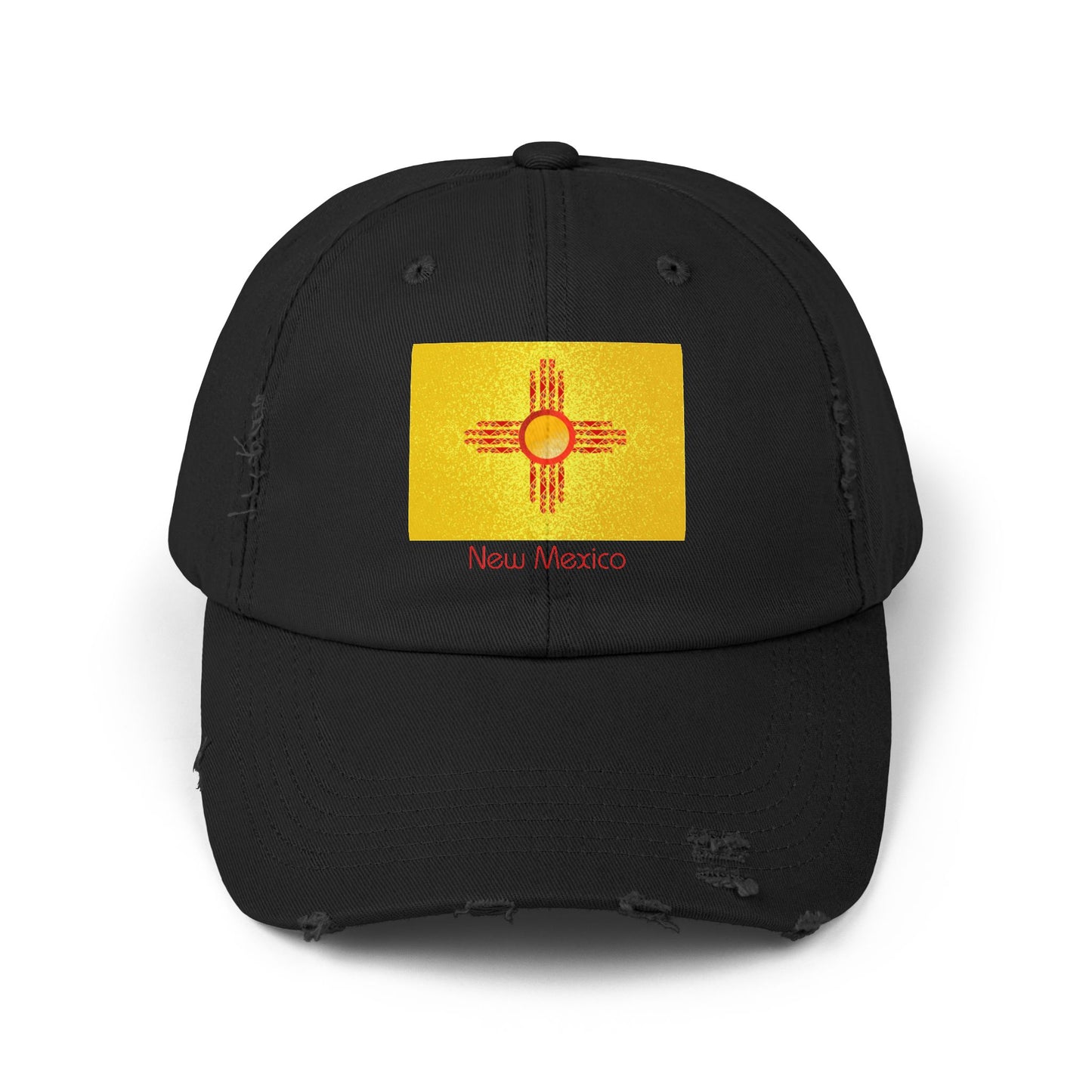 Modern New Mexico Unisex Distressed Cap