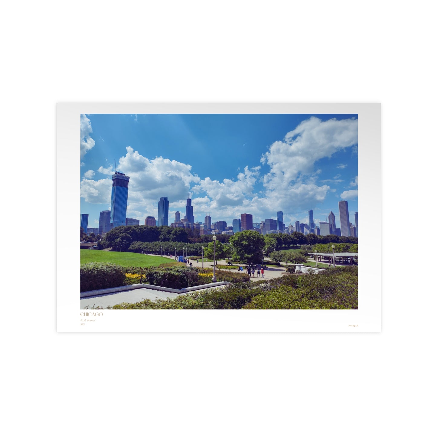 Chicago Matte Photograph Horizontal Posters EU