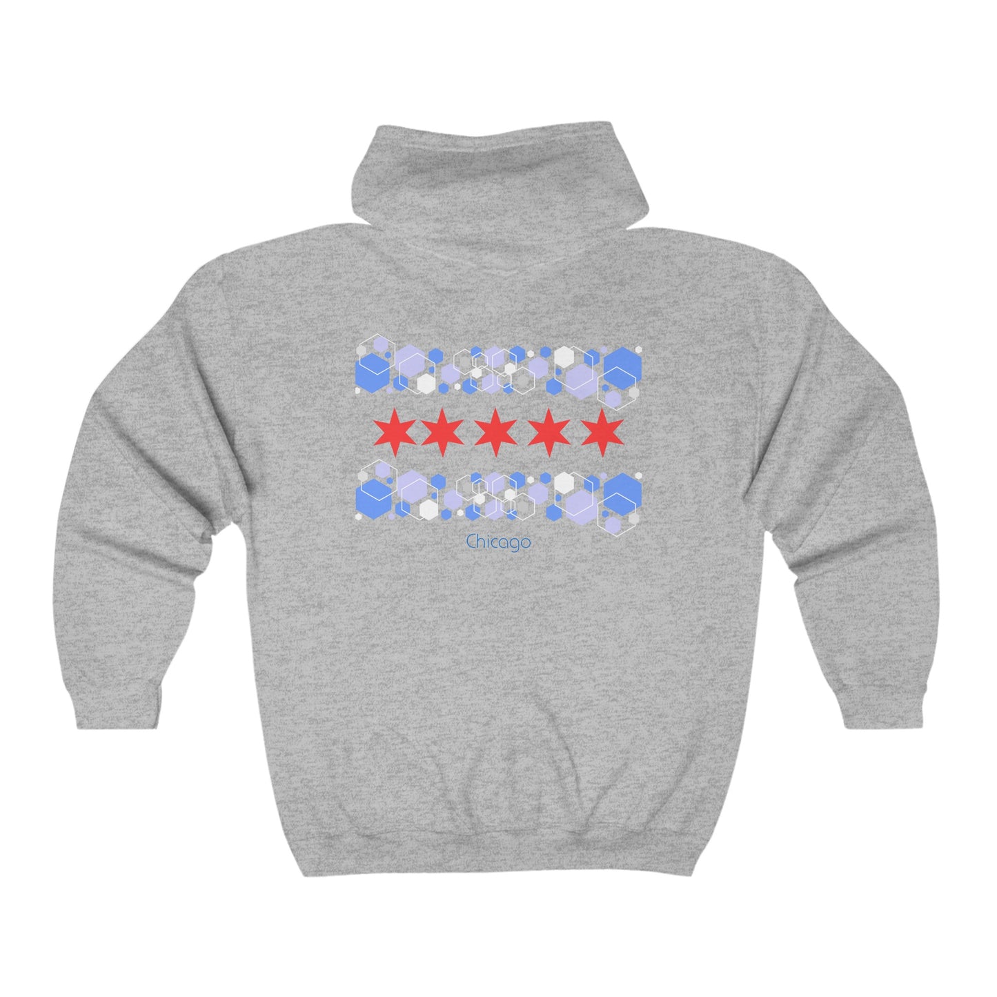 Modern Chicago Unisex Heavy Blend™ Full Zip Hooded Sweatshirt