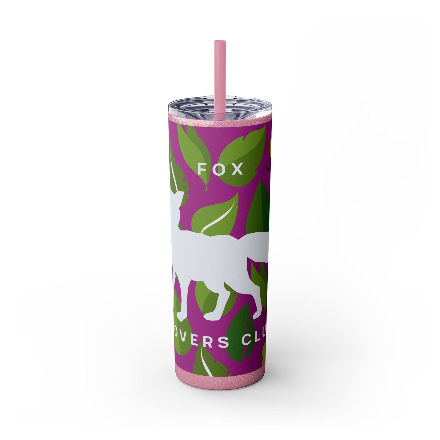 Fox Lovers Club Tumbler with Straw, 20oz