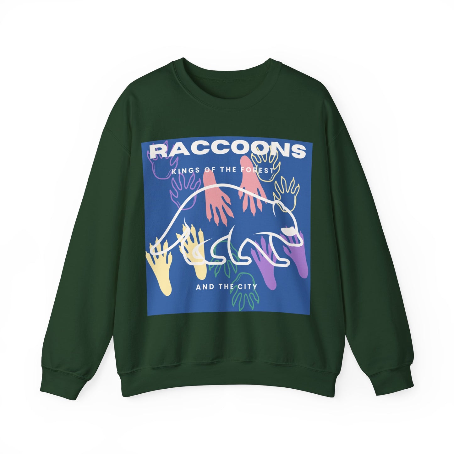 Kings of City Forest Raccoons Unisex Heavy Blend™ Crewneck Sweatshirt EU