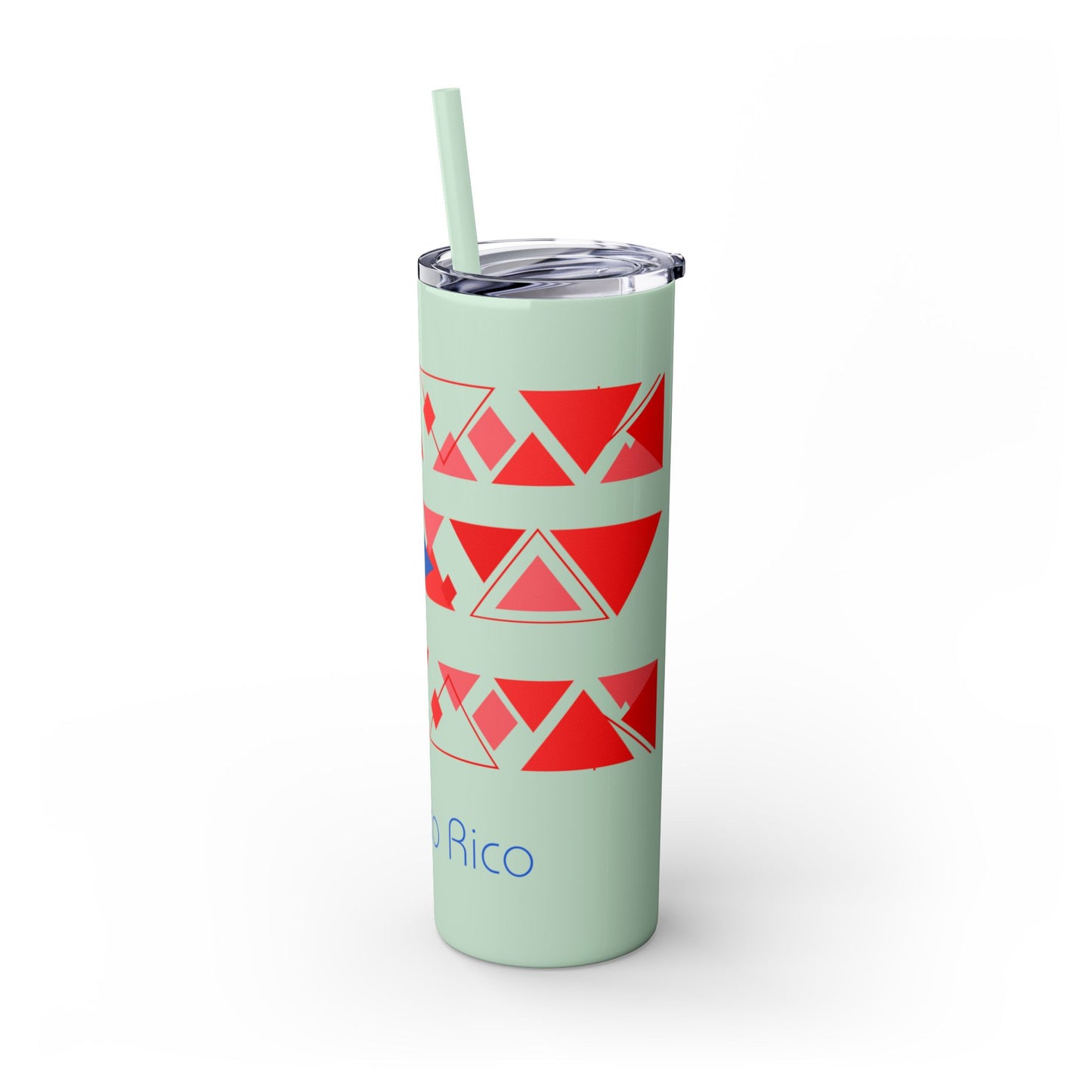 Modern Puerto Rico Tumbler with Straw, 20oz