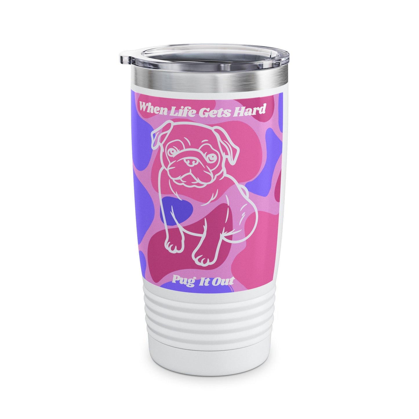 Charming Pug Ringneck Tumbler, 20oz