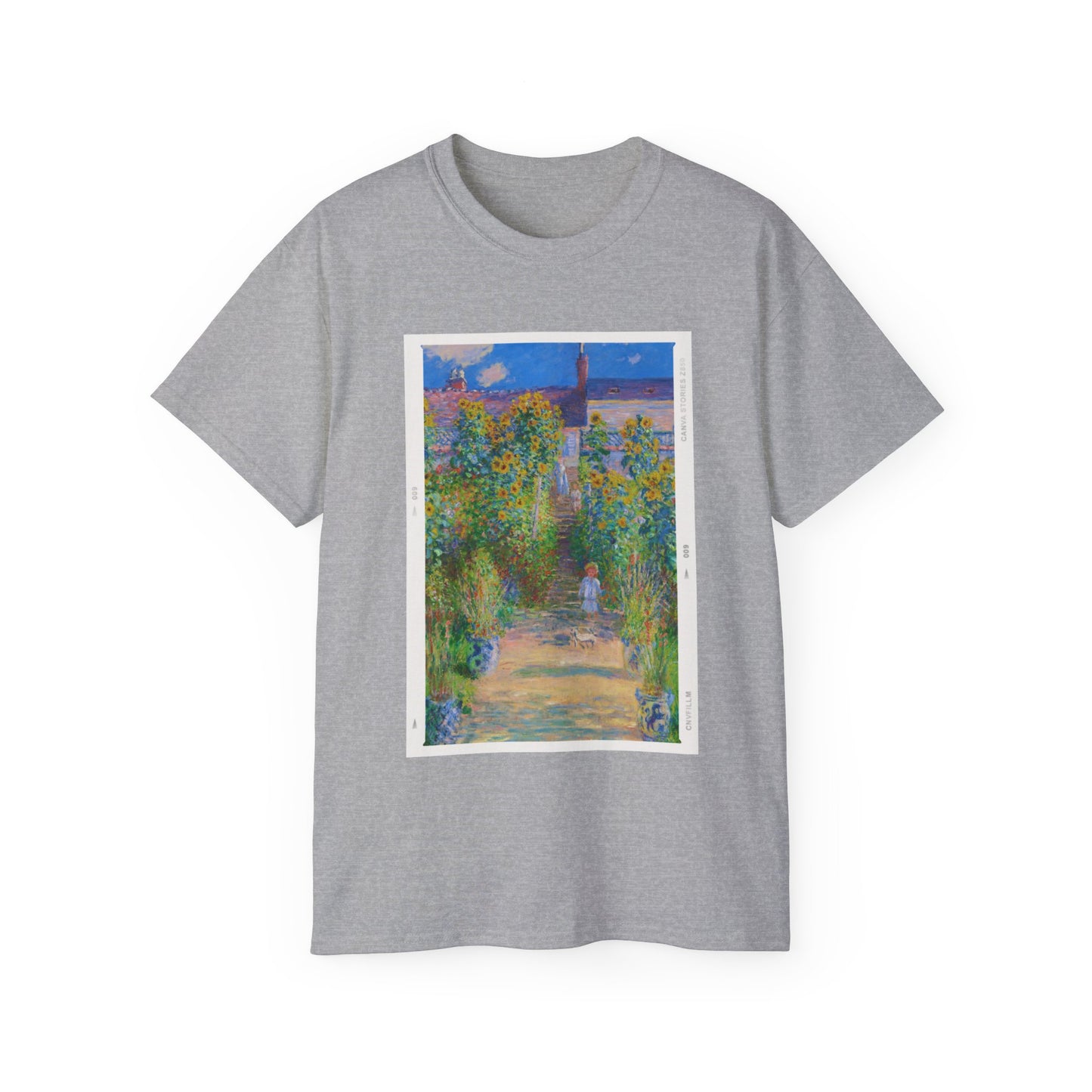 Fotografía de Claude Monet en el jardín de Vetheuil, 1880 Ultra Cotton Tee EU