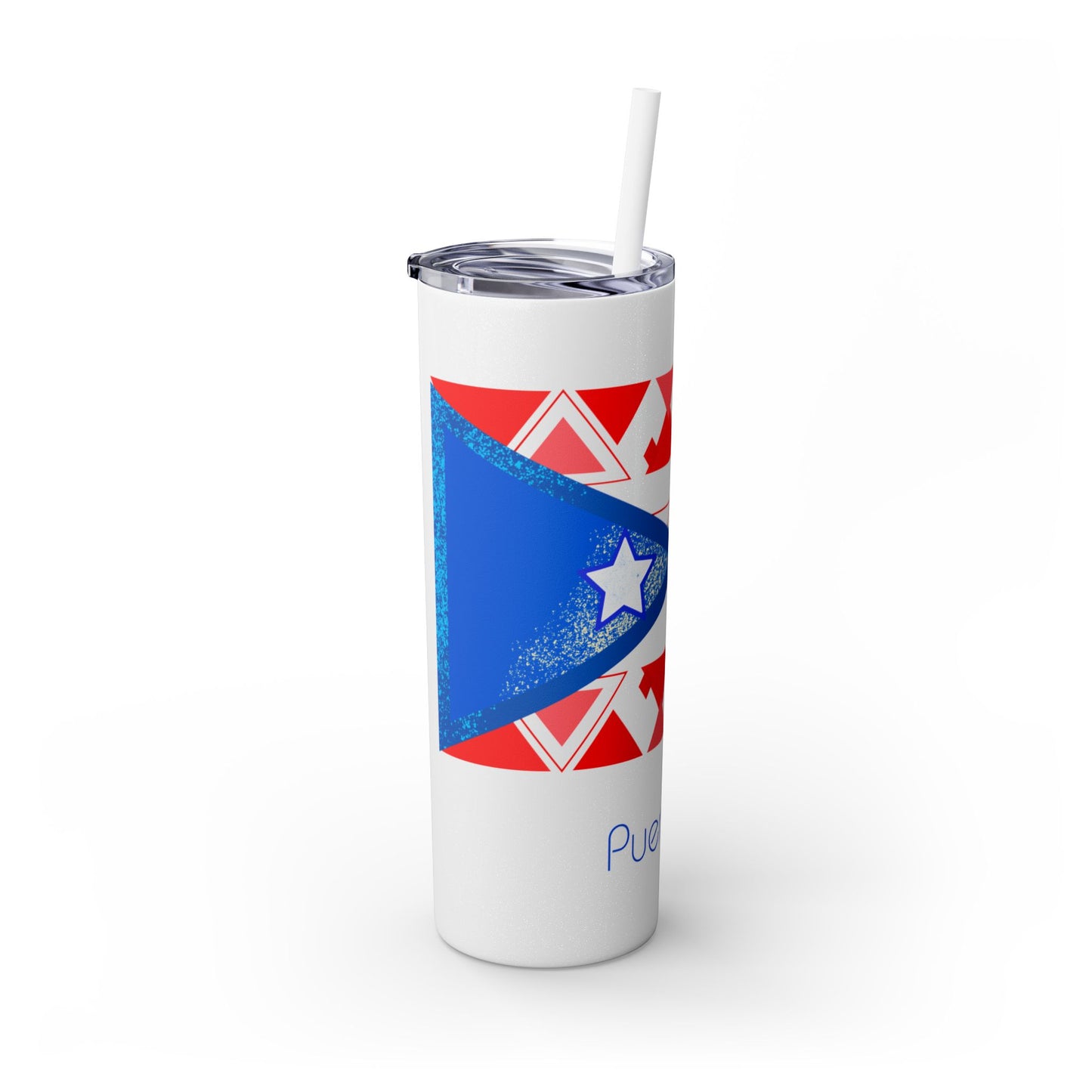 Modern Puerto Rico Tumbler with Straw, 20oz