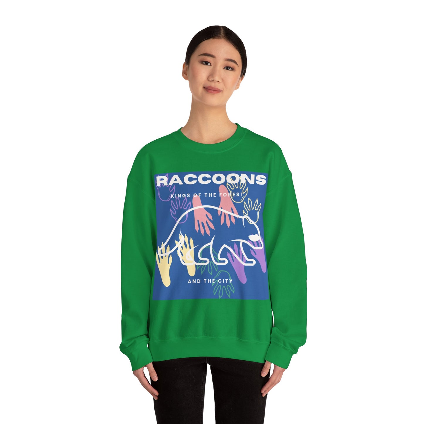 Kings of City Forest Raccoons Unisex Heavy Blend™ Crewneck Sweatshirt EU