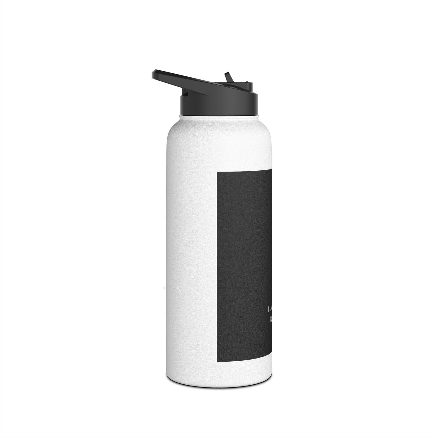 Black Cat Stainless Steel Water Bottle, Standard Lid