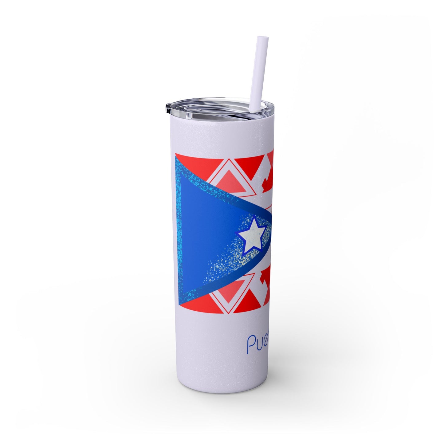 Modern Puerto Rico Tumbler with Straw, 20oz