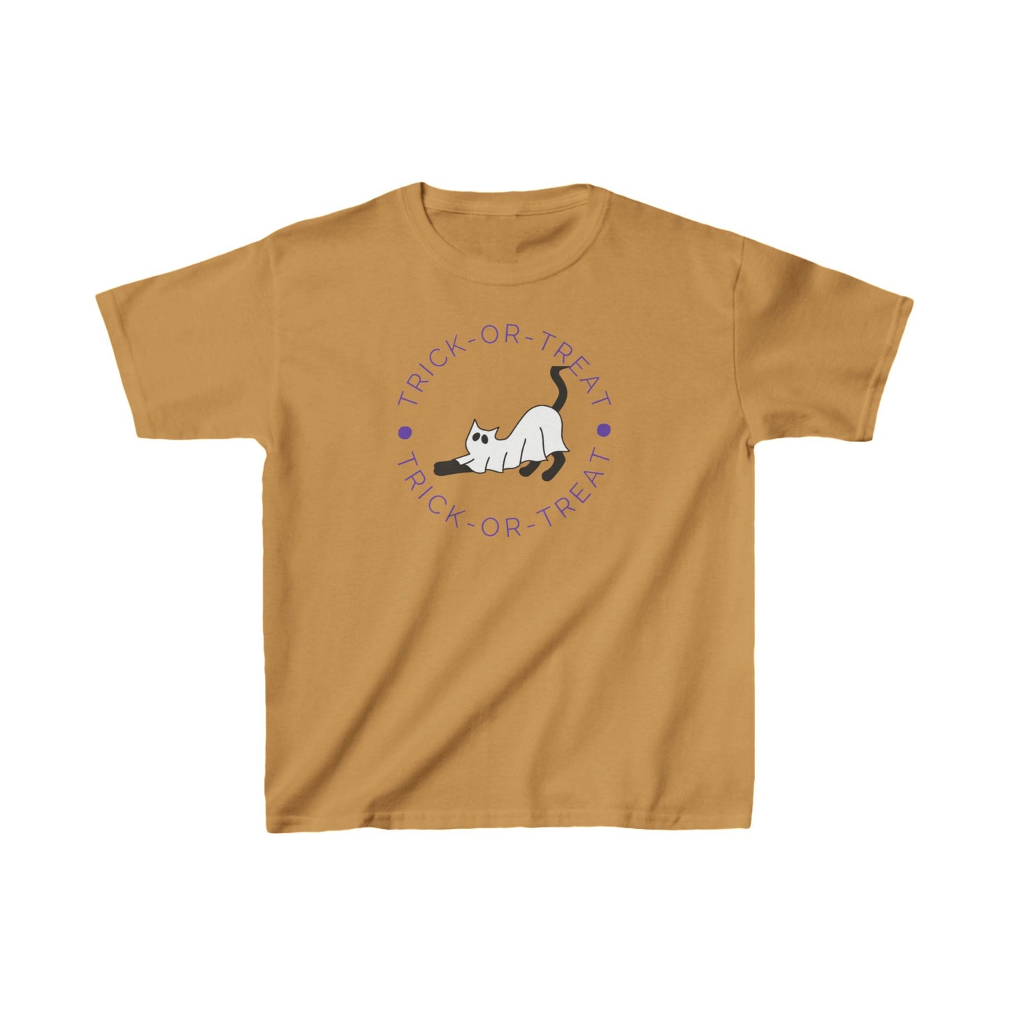 Halloween Ghost Kitty Kids Heavy Cotton™ Tee