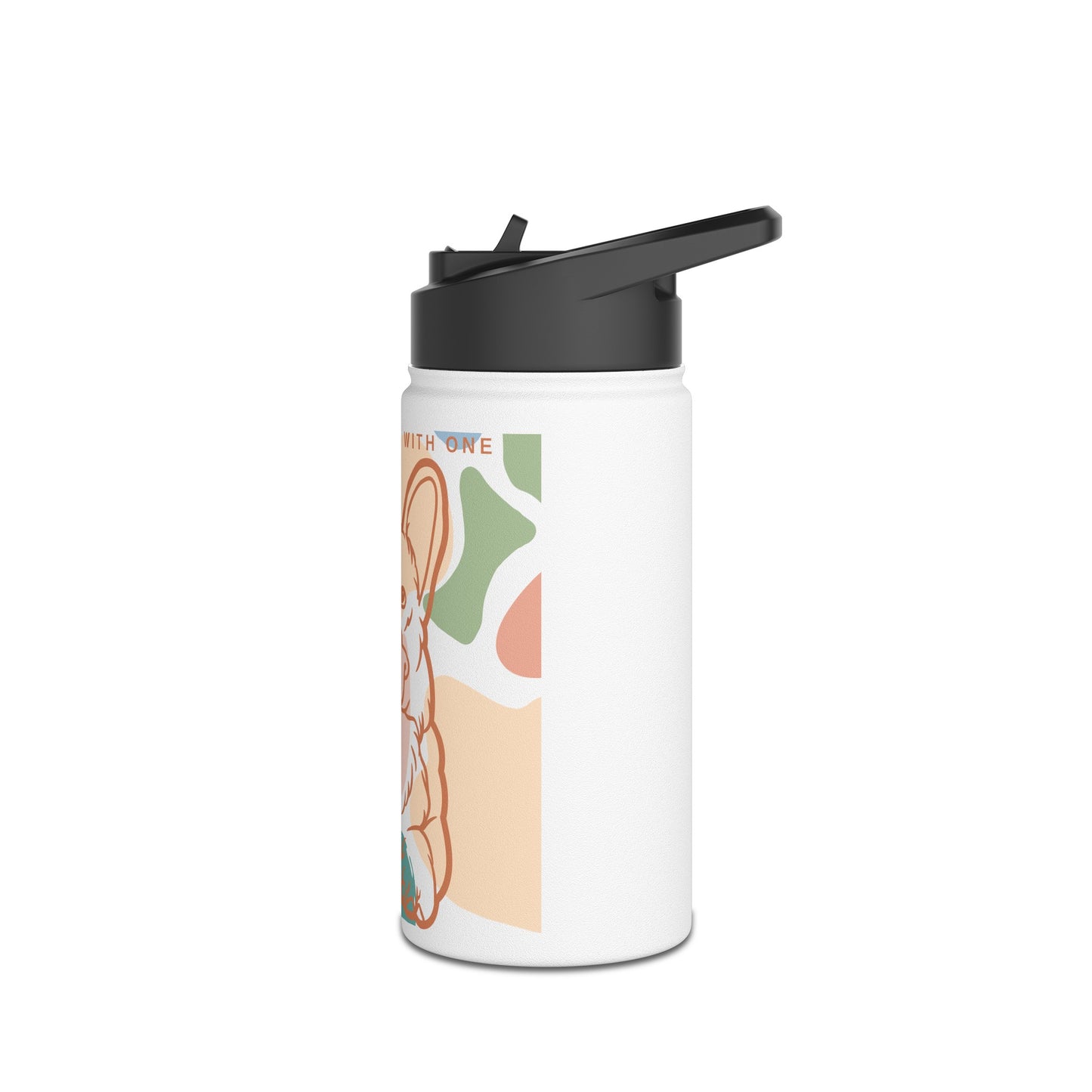 Cute Corgi Stainless Steel Water Bottle, Standard Lid