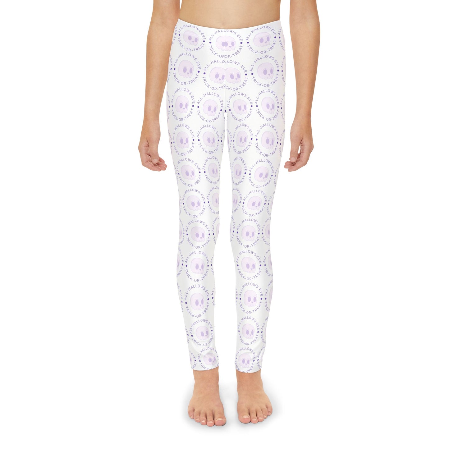 Halloween Skull Kids Full-Length Leggings