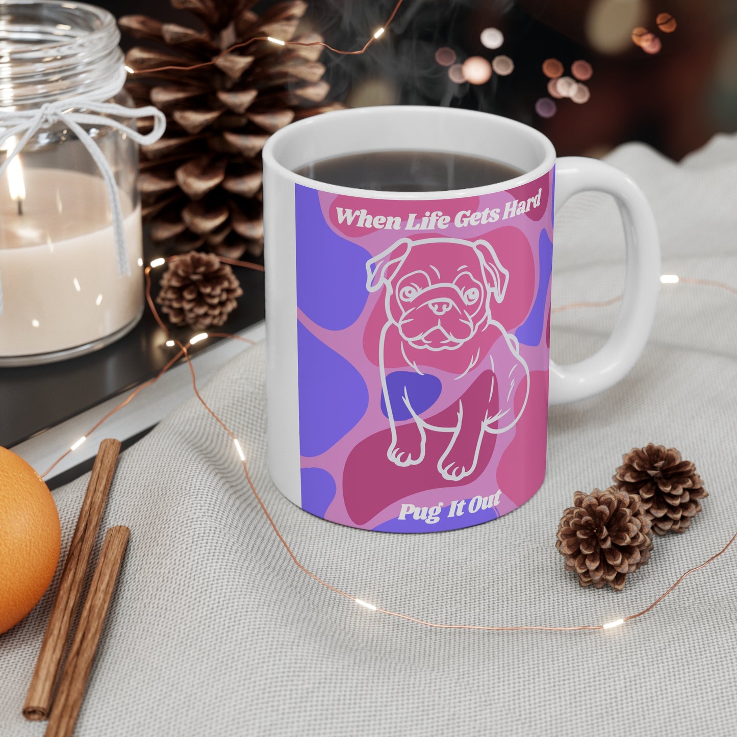 Charming Pug Mug 11oz