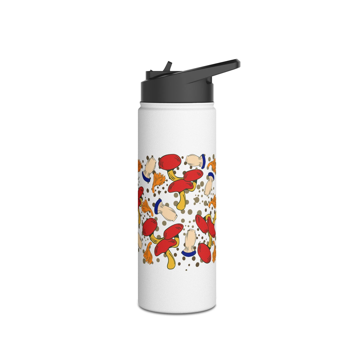 Mushrooms Stainless Steel Water Bottle, Standard Lid