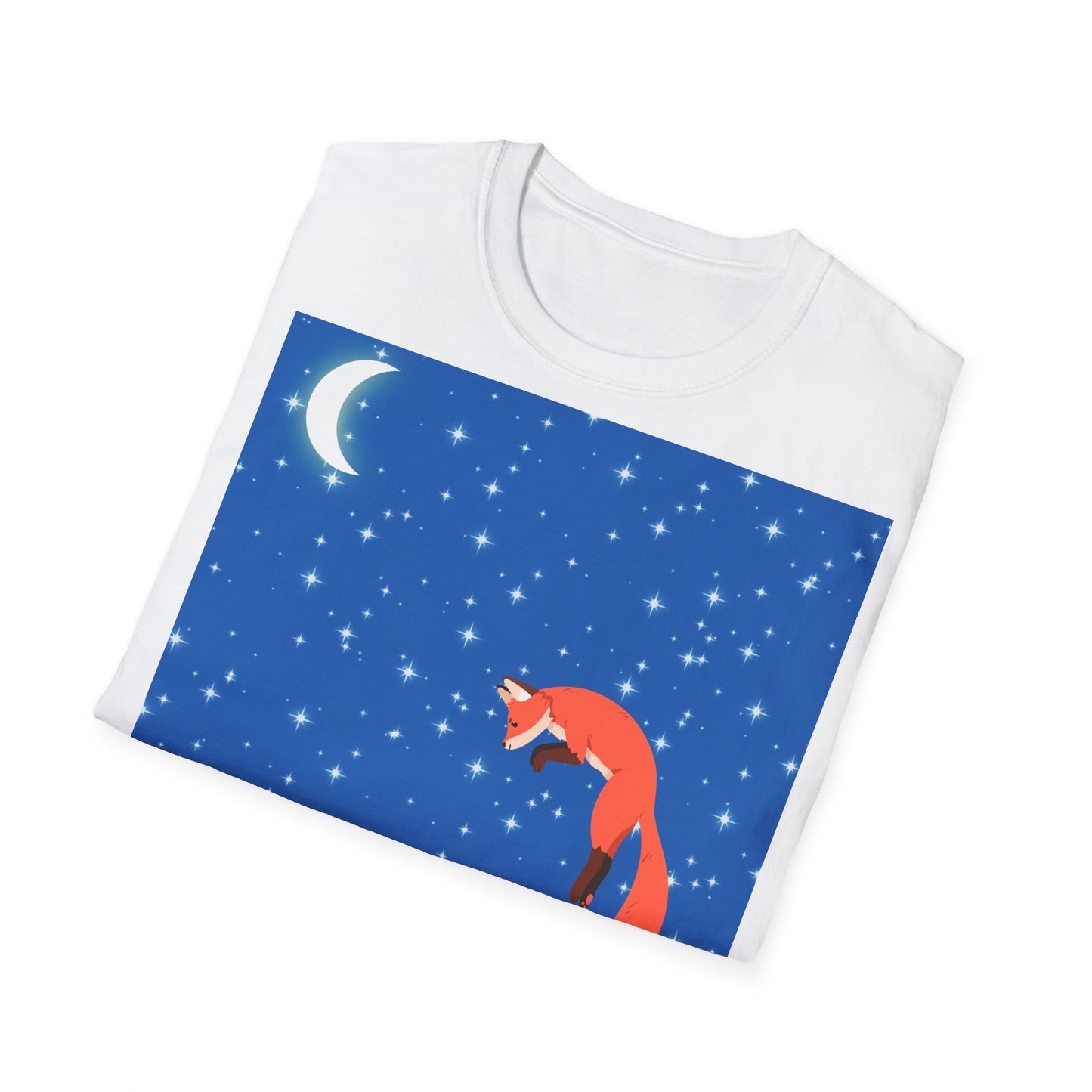 Camiseta unisex de estilo suave Snow Jumping Fox 