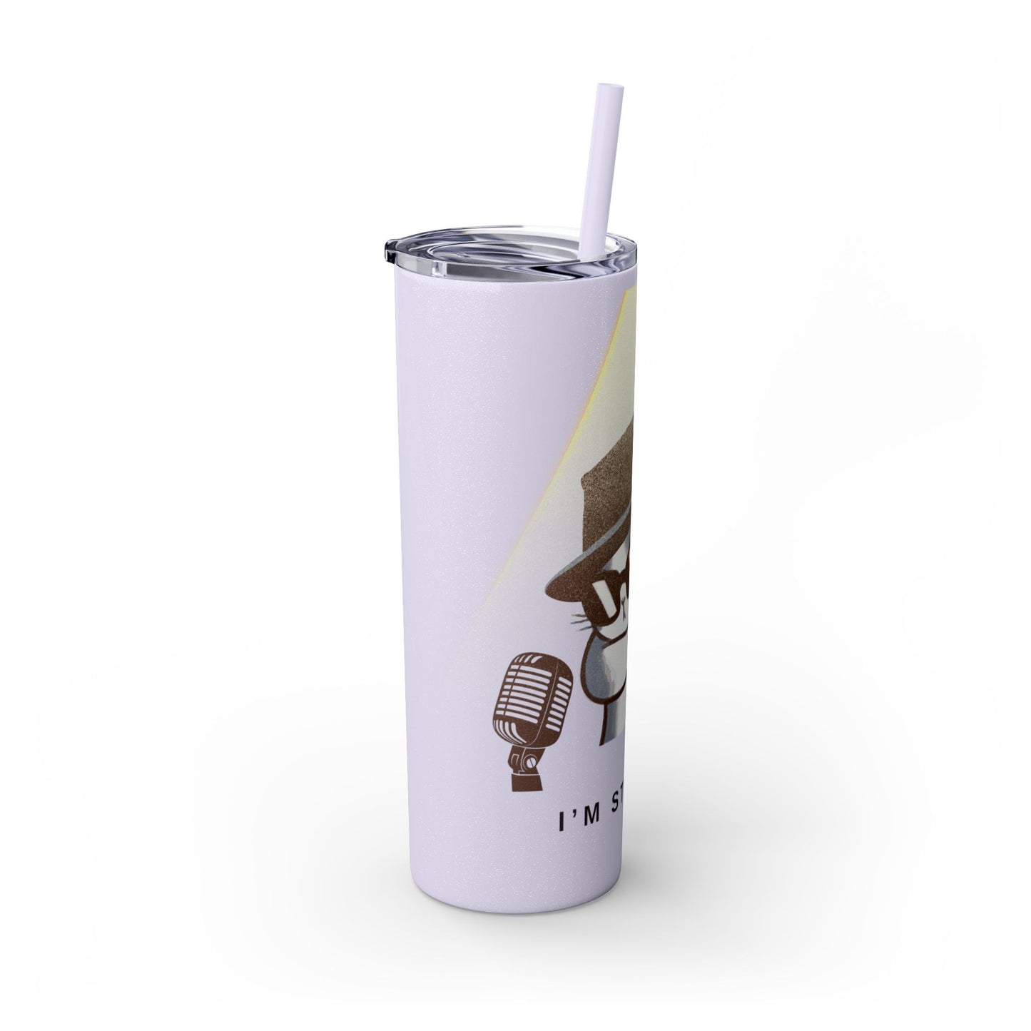 Blues Cat Tumbler with Straw, 20oz