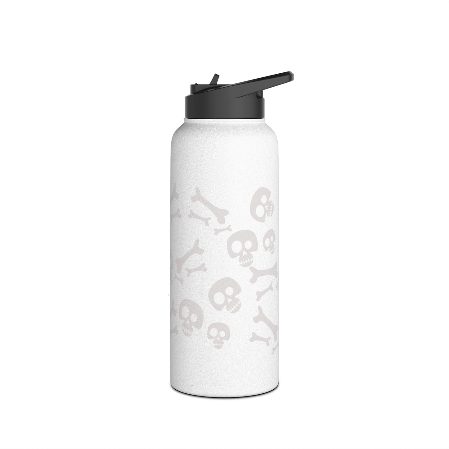 Skull and Bones Stainless Steel Water Bottle, Standard Lid