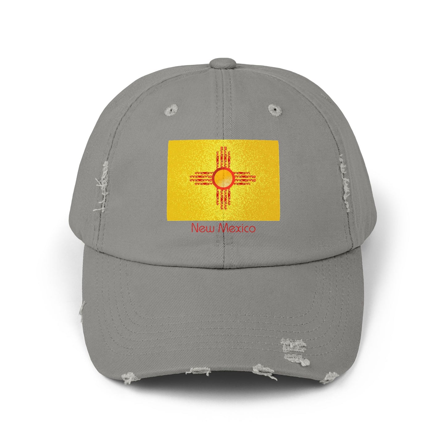 Modern New Mexico Unisex Distressed Cap