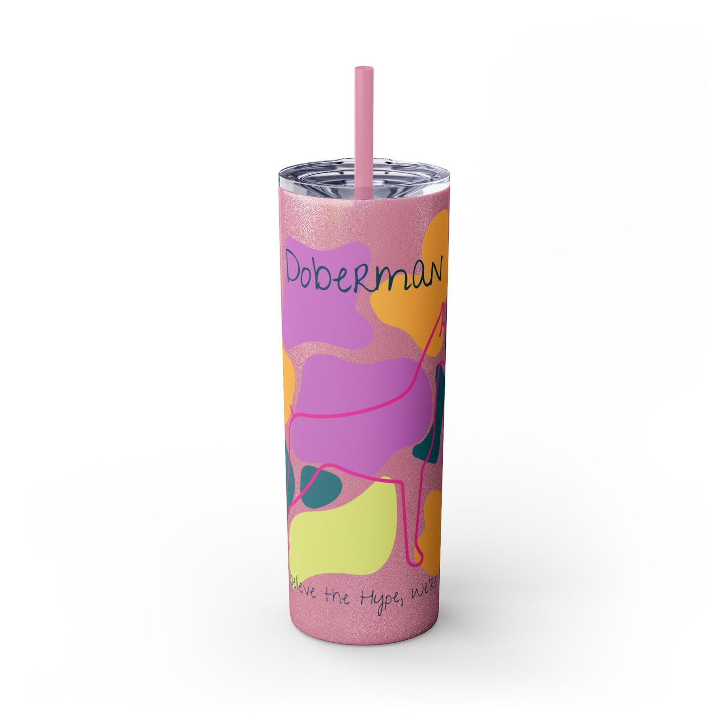 Doberman Tumbler with Straw, 20oz