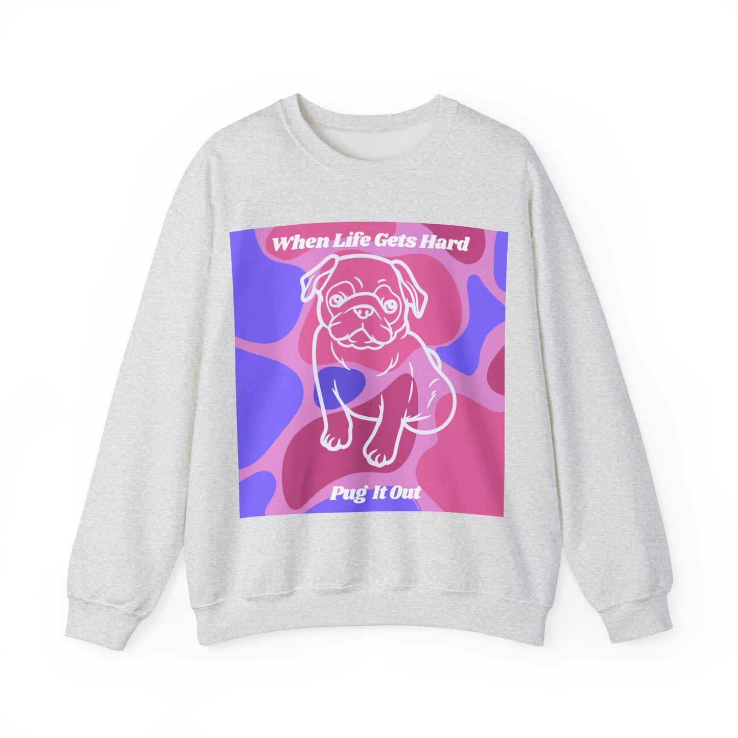 Charming Pug Unisex Heavy Blend™ Crewneck Sweatshirt EU