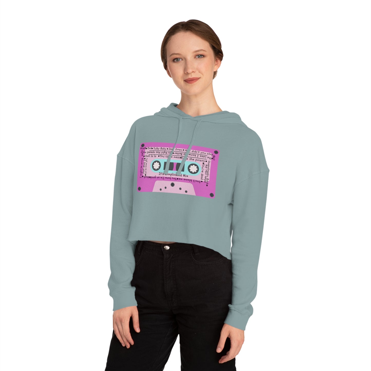 It's Complicated Women’s Cropped Hooded Sweatshirt