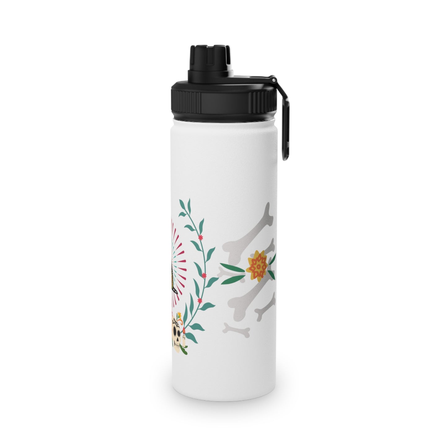 Dia de la Doggie Steel Water Bottle, Standard Lid EU