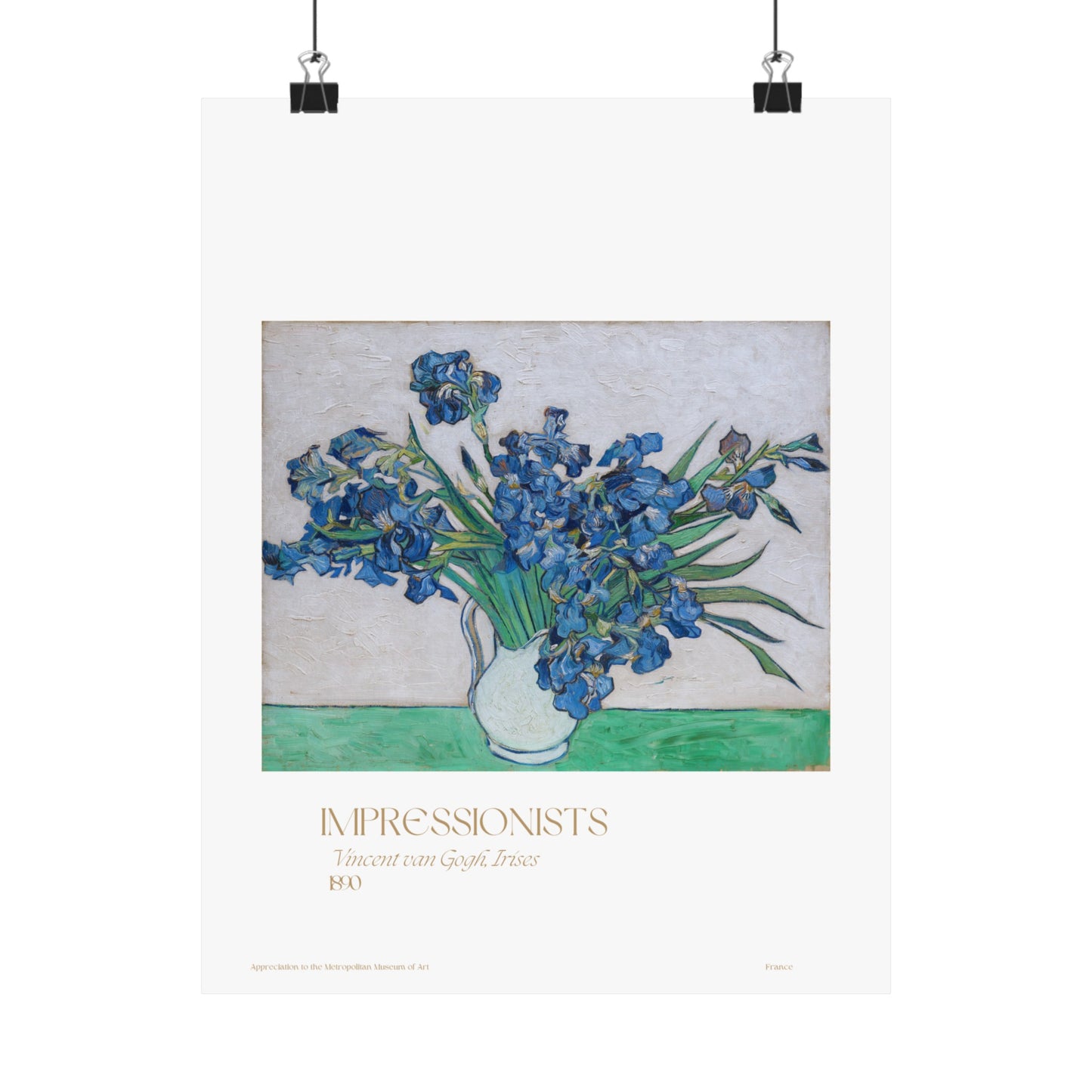 Vincent van Gogh, Irises 1890 Vertical Poster