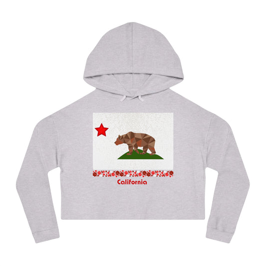 Modern California Women’s Cropped Hooded Sweatshirt